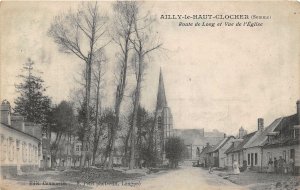 br107292 ailly le haut clocher route de long et vue d eglise france