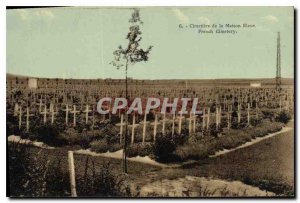 Old Postcard Army Cemetery of the Blue House