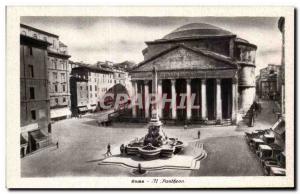 Old Postcard It Pantheon Roma