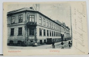 Sweden Telleborg StadsHotellet  Proprietor Christine Lundstom c1902 Postcard I7