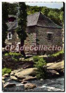 Postcard Modern Plounevez Quintin mill Crpez