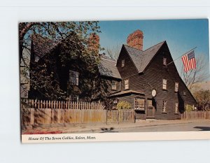 Postcard House Of The Seven Gables, Salem, Massachusetts