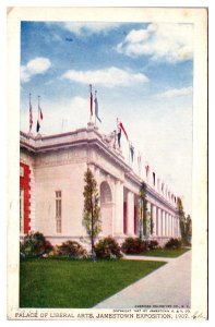 1907 Palace of Liberal Arts, Jamestown Exposition, Norfolk, VA Postcard