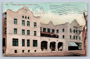 J96/ Coeur d'Alene Idaho Postcard c1910 Hotel Idaho Building   273