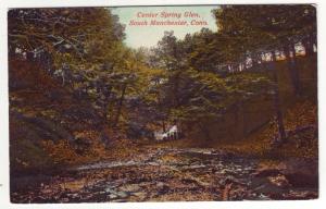 P348 JLs old unused postcard center spring glen south manchester conn