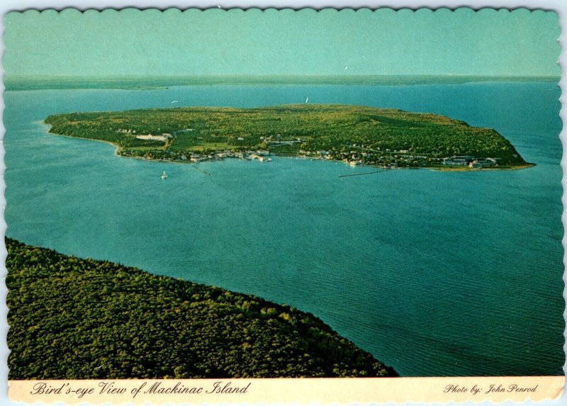 c1980s Mich. Straits of Mackinac Island City St Ignace Postcard Photo MI A79