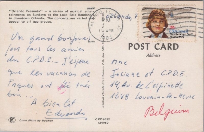 USA Florida Greetings from Orlando Vintage Postcard C349