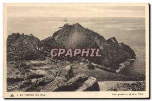 Postcard Old Pointe Du Raz Bay General view and north coast