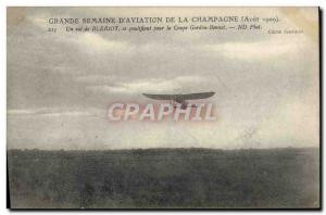 Postcard Old Jet Aviation Great week of & # 39aviation Champagne A flight Ble...