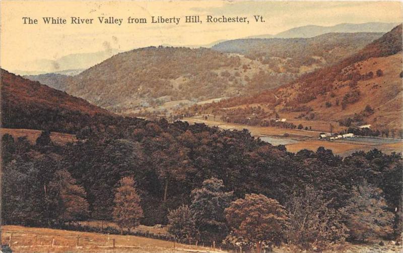 Aerial View of  White River Valley from Liberty Hill Rochester Vermont