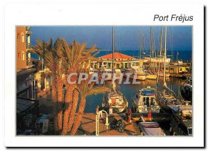 Modern Postcard Port Frejus Var End joumee on the Harbor