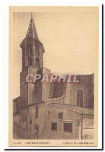 Castelnaudary Old Postcard L & # 39eglise St Jean Baptiste