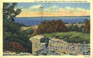 High Cliff, East Shore - Lake Winnebago, Wisconsin WI Postcard