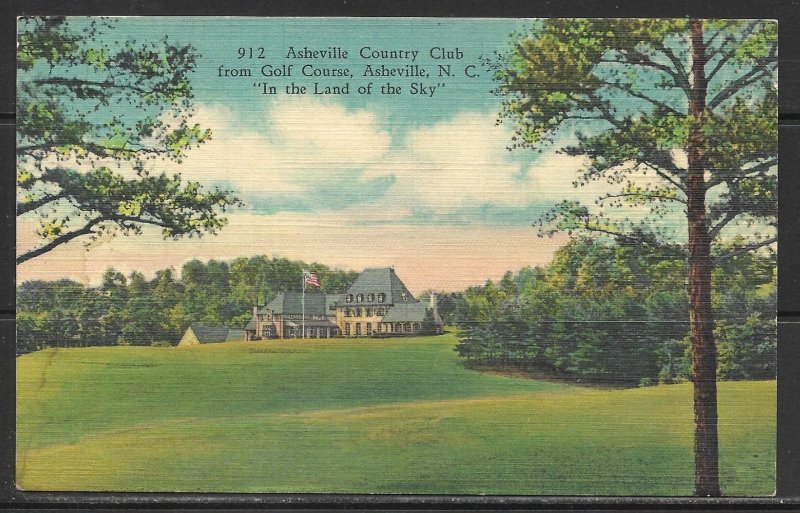 North Carolina, Asheville - Country Club - Golf Course - [NC-052]