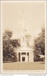 Michigan Dearborn Chapel Of Martha & Mary Real Photo