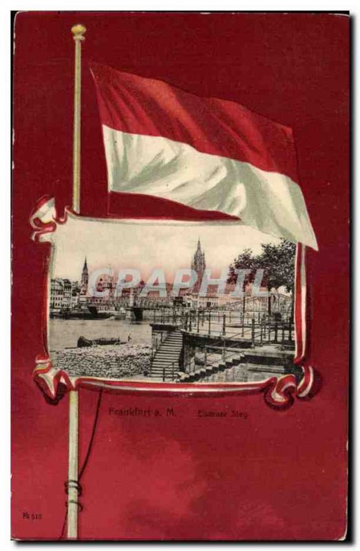 Germany Old Postcard Frankfurt am Main Eisener Steg