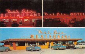 Greenville Illinois Bel Air Motel Restaurant Vintage Postcard AA65562