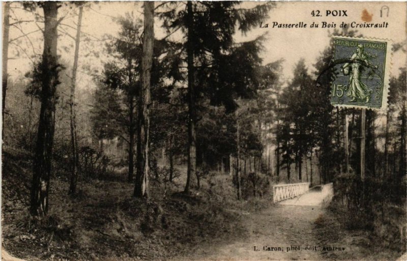 CPA POIX - La Passerelle du Bois de Croixrault (514852)