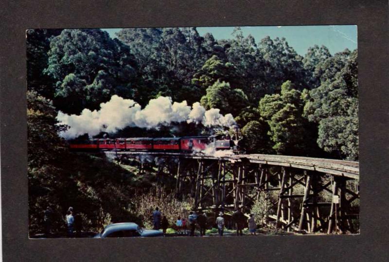 Australia Railroad Train Victoria Narrow Gauge Puffing Billy Melbourne Dandenong