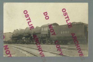 California RPPC 1909 S.P. R.R. Railroad SOUTHERN PACIFIC Railway LARGEST ENGINE