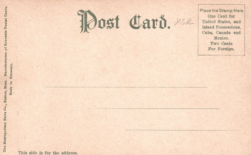 Vintage Postcard Bancroft Tower Worcester Massachusetts Metropolitan News Pub.