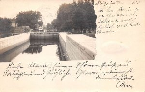 Portage Wisconsin Shipping Canal Lock Real Photo Vintage Postcard AA72289