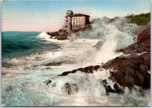 1955 Livorno - Castello Del Boccale Italy Light House Posted Postcard