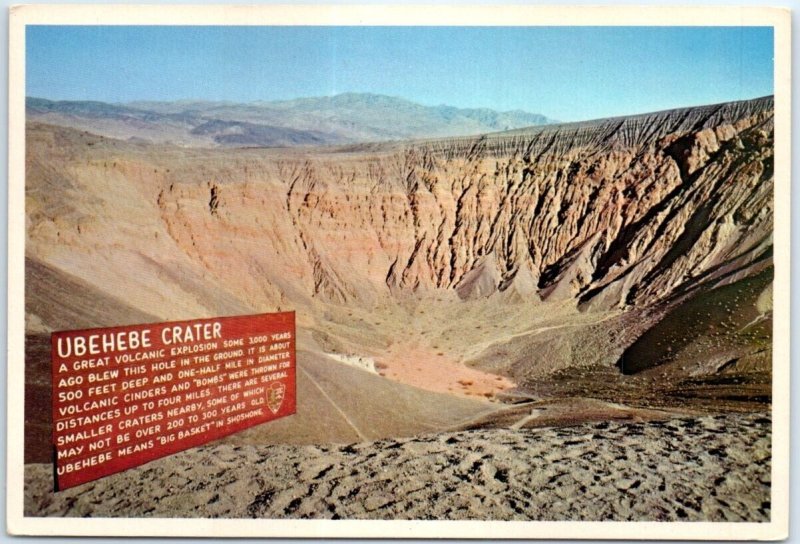 Postcard - Ubehebe Crater, Death Valley - California