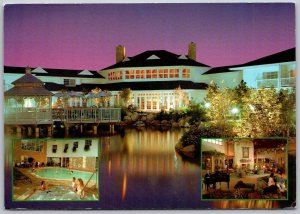 Newark Ohio 1970s Continental Size Postcard The Cherry Valley Lodge