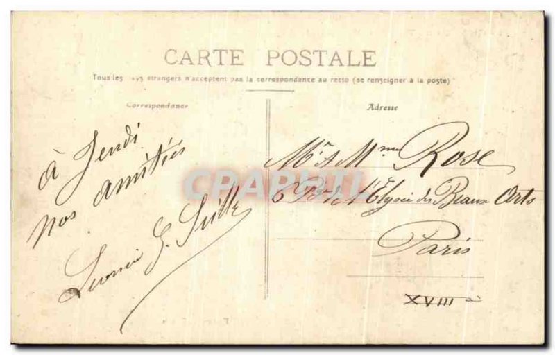 Old Postcard Road Rouillon Chartrettes