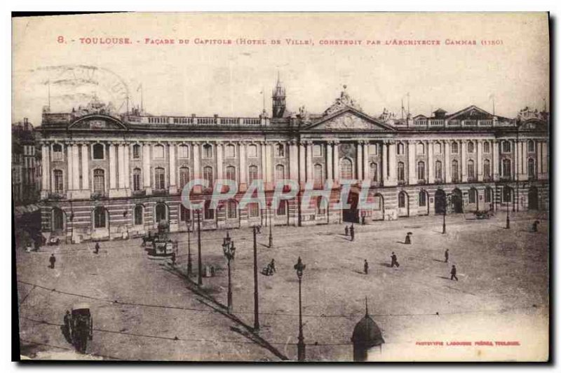 Postcard Old Toulouse Facade of the Capitol City Hotel