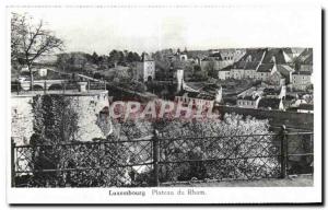 Old Postcard Luxembourg Plateau du Rham