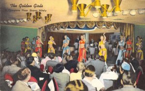 Reno Nevada Golden Bank Casino Golden Girls Show Girls Dancing Postcard AA34509