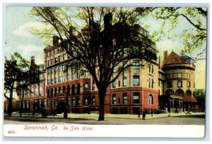 1909 De Soto Hotel Exterior Building Savannah Georgia Vintage Antique Postcard