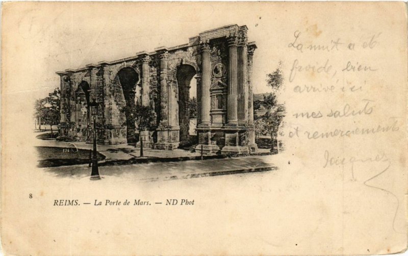 CPA REIMS-La Porte de Mars (346819)