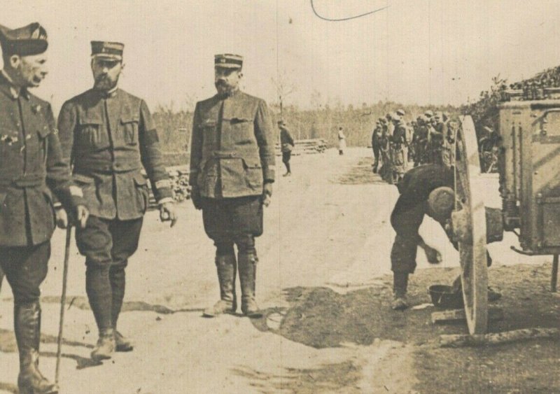 Military Group Soldiers French Army World War 1 Vintage RPPC 07.71 