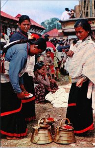 Nepal Kathmandu Typical Women of Kathmandu Valley Vintage Postcard C195