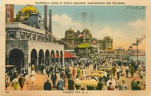 NJ, Atlantic City, New Jersey, Boardwalk, Shelburn, Marborough, Traymore Hotels