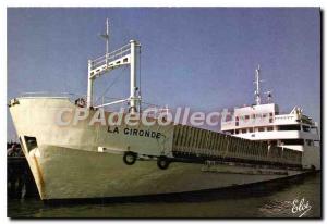 Postcard Modern Verdon The ferry La Gironde