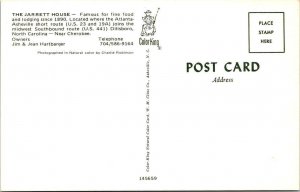 Dillsboro, NC North Carolina  JARRETT HOUSE INN~Jim Hartbarger ROADSIDE Postcard
