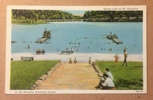 VINTAGE UNUSED PENNY POSTCARD SPRING LAKE ON MT MAGAZINE ARKANSAS OZARKS