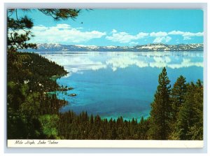 Vintage Lake Tahoe Beautiful Mile High Lake, California - Nevada. Postcard &DE