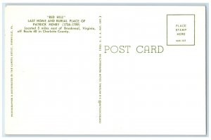 c1920 Red Hill Patrick Henry's Last Home Brookneal Virginia VA Unposted Postcard