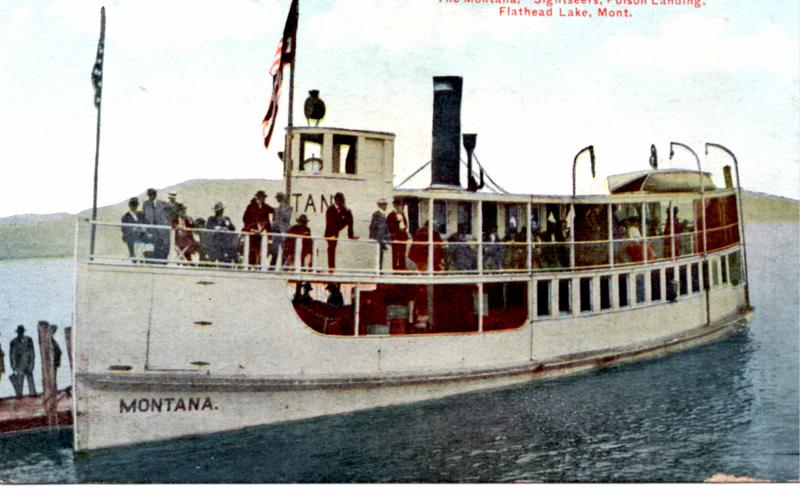 Polson Montana Steamboat The Montana Flathead Lake