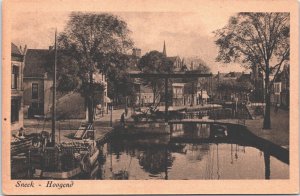 Netherlands Sneek Hoogend Vintage Postcard 09.31