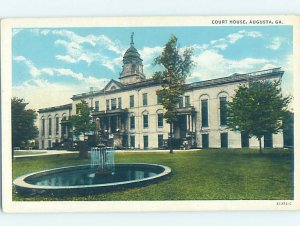 W-border COURTHOUSE SCENE Augusta Georgia GA AF0064@