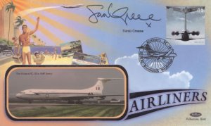 Sarah Greene TV Holiday Show Vickers Plane Hand Signed FDC
