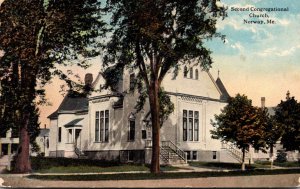 Maine Norway Second Congregational Church 1919 Curteich