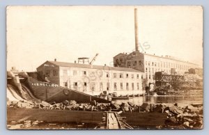 J90/ Cornell Wisconsin RPPC Postcard c1910 Factory Building no15   224