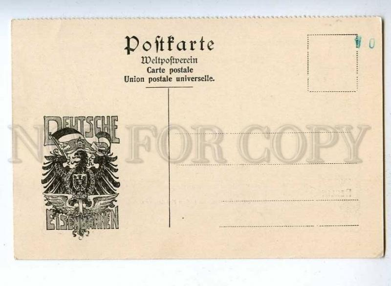 190614 GERMANY SASSNITZ port ADVERTISING ship Vintage postcard